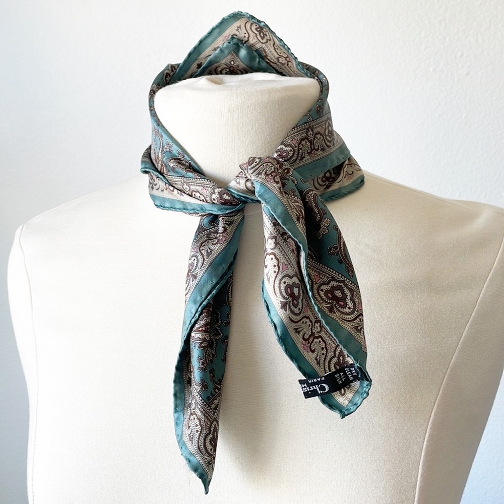 Christian Dior Silk Handkerchief Made In Italy - Picture 3 of 14